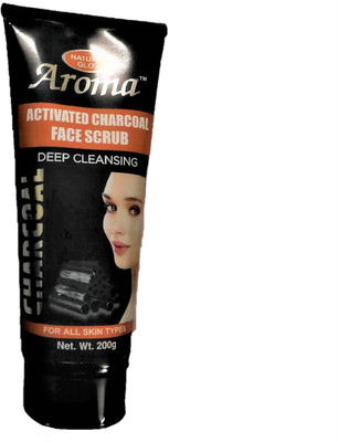 

Aroma Activated Charcoal Face scrub for Deep Cleansing- 200g Scrub(200 g)
