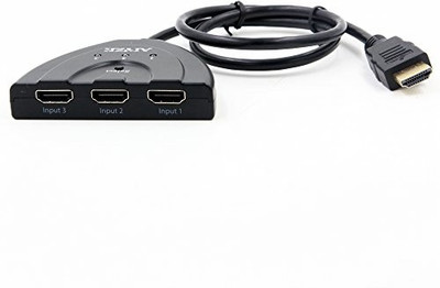 

Blue Birds 1x3 Port HDMI Switch Auto Smart Hub box with 3 Input and 1 output Supports 4K, Full HD1080p, 3D Media Streaming Device(Black)