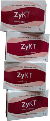 

ZyKT Soap - Antifungal &Antibacterial Soap ( Pack Of 4 )(300 g, Pack of 4)