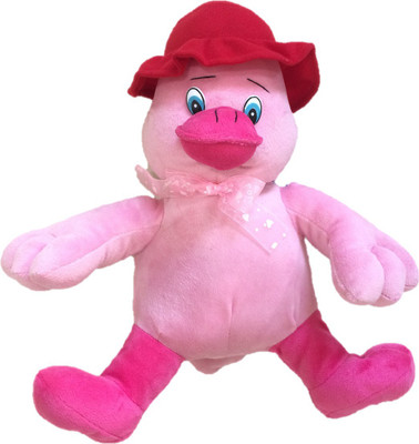 

CREATIVEVILLA CUTE CAP PINK DUCK STUFFED PLUSH SOFT TOY CVST10202 - 30 cm(Multicolor)