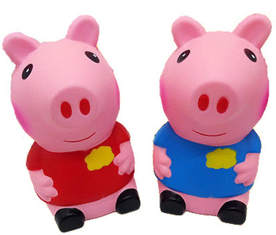 

AncientKart Kawaii Slow Rising Scented Squishy & Squishies Squeeze Peppa Pig 12 cm Set of 2 - 12(Multicolor)