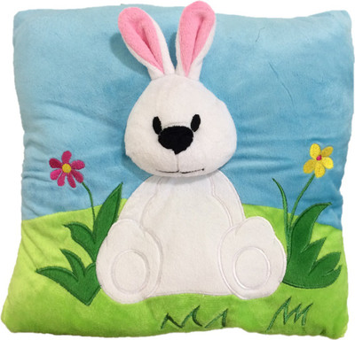 

CREATIVEVILLA CUTE SOFT RABBIT STUFFED PLUSH PILLOW CUSHION - 29 cm(Multicolor)