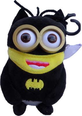 

Aarika Soft toy cute 3d eyes Minion (Batman) - 10 cm(Multicolor)