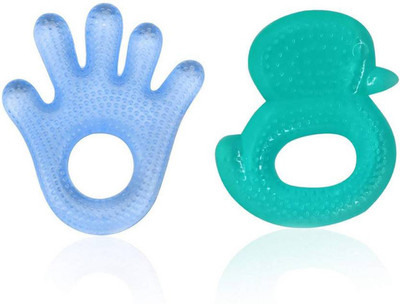 

PELO Soft Toy Shape Teether For New Born Babies, Baby Teether Non Toxic, Pack Of 1(Blue, Green) baby teather(Blue, Green)