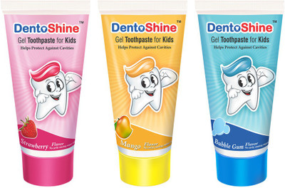 

Dentoshine Gel Toothpaste for Kids - Flavor (Pack of 3) Toothpaste(240 g, Pack of 3)