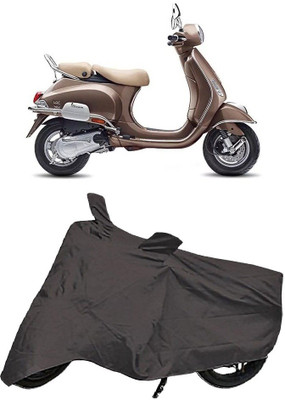 Utkarsh Two Wheeler Cover for Piaggio(Vespa, Grey)
