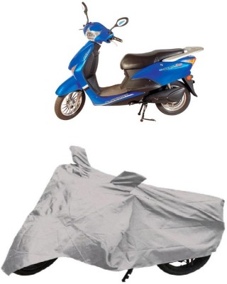 Utkarsh Two Wheeler Cover for Avon(E Scoot, Silver)