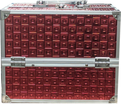 

Cameleon Star Red Hard Sided Vanity Makeup and Jewellery Vanity Box(Red)