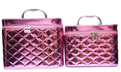 

Dejan Women's Pink Stylish Beautiful Vanity Cosmetic Makeup Box for women best gift for her NA Vanity Box(Pink)