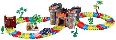 

TULLY Magical Track with Glowing Rail and Electric LED Light Car Set - 158 Pieces(Multicolor)
