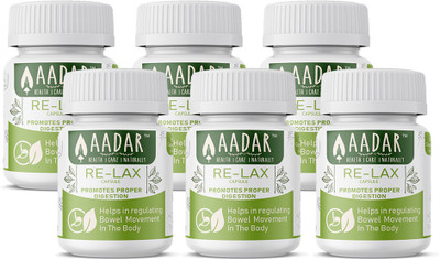 

AADAR RE-LAX Ã¢ÂÂ for Constipation and Colon Cleanse, 60 Capsules (Pack of 6)(360 No)