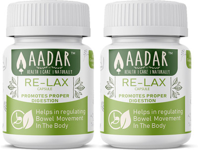 

AADAR RE-LAX Ã¢ÂÂ Relief from Constipation and Indigestion, 60 Capsules (Pack of 2)(120 No)