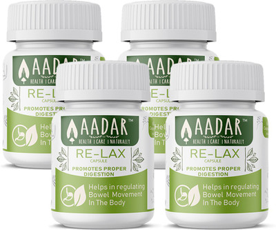 

AADAR RE-LAX â for Digestive and Bowel Wellness, 60 Capsules (Pack of 4)(240 No)
