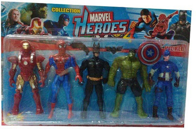 

Amazzing Super Heroes 5 in 1 Figures (Multicolor)(Multicolor)