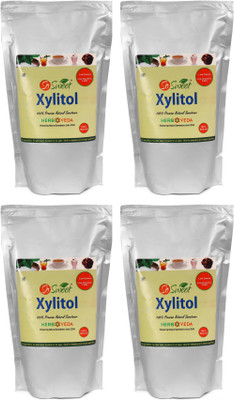 

SO SWEET 100% Natural Sweetener 1 Kg Xylitol - Sugarfree(Pack of 04) Sweetener(4 kg, Pack of 4)