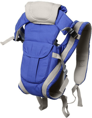 

RIMJHIM TOYS Adjustable Hands-Free 4-In-1 Baby Carrier Bag With Comfortable Head Support (Royal Blue) Without Waist Belt Baby Cuddler(Royal Blue, Front Carry facing in)