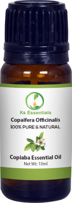 Ks Essentials 100% Pure Copaiba Essential Oil (Copaifera officinalis) Natural Therapeutic Grade(10 ml)
