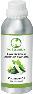 

Ks Essentials 100% Pure Cucumber Oil (Cucumis sativus) Natural Therapeutic Grade(500 ml)