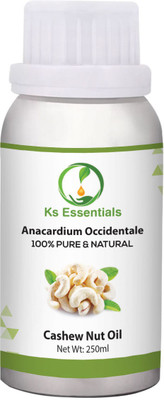 

Ks Essentials 100% Pure Cashew Nut Oil (Anacardium occidentale) Natural Therapeutic Grade(250 ml)