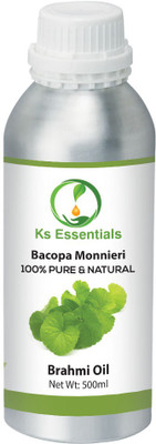 

Ks Essentials 100% Pure Brahmi Oil (Bacopa monnieri) Pure and Natural Therapeutic Grade(500 ml)
