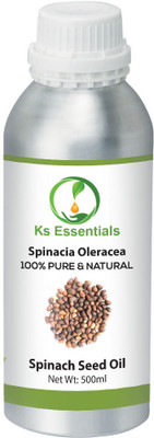 

Ks Essentials 100% Pure Spinach Seed Oil (Spinacia oleracea) Natural Therapeutic Grade(500 ml)