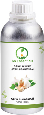 

Ks Essentials 100% Pure Garlic Essential Oil Natural, Undiluted for Skin & hair(1000 ml)