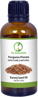 

Ks Essentials 100% Pure Karanj Seed Oil (Pongamia pinnata) Natural Therapeutic Grade(50 ml)