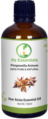 

Ks Essentials 100% Pure Star Anise Essential oil (Pimpenella anisum) Natural Therapeutic Grade(100 ml)