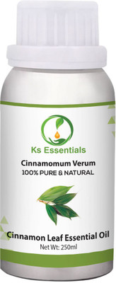 

Ks Essentials 100% Pure Cinnamon leaf (Dalchini) Oil Natural & Undiluted For Hair & Skin Care(250 ml)