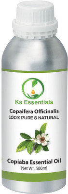 Ks Essentials 100% Pure Copaiba Essential Oil (Copaifera officinalis) Natural Therapeutic Grade(500 ml)