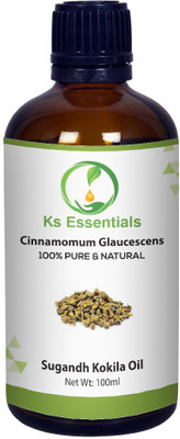 

Ks Essentials 100% Pure Sugandh Kokila Oil (Cinnamomum glaucescens) Natural Therapeutic Grade(100 ml)