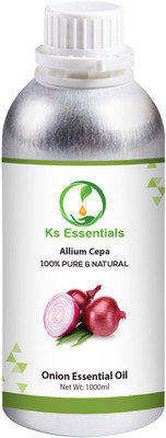 

Ks Essentials 100% Pure Onion Essential Oil (Allium cepa) 100% Natural Therapeutic Grade(1000 ml)