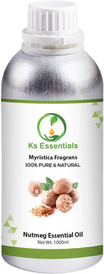

Ks Essentials 100% Pure Nutmeg Essential Oil (Myristica fragrans) Natural Therapeutic Grade(1000 ml)