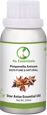

Ks Essentials 100% Pure Star Anise Essential oil (Pimpenella anisum) Natural Therapeutic Grade(250 ml)