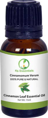

Ks Essentials 100% Pure Cinnamon leaf (Dalchini) Oil Natural & Undiluted For Hair & Skin Care(15 ml)