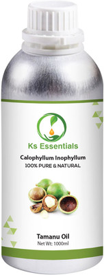 Ks Essentials 100% Pure Tamanu Oil (Calophyllum inophyllum) Natural Therapeutic Grade(1000 ml)