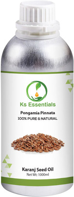 

Ks Essentials 100% Pure Karanj Seed Oil (Pongamia pinnata) Natural Therapeutic Grade(1000 ml)