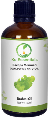 

Ks Essentials 100% Pure Brahmi Oil (Bacopa monnieri) Pure and Natural Therapeutic Grade(100 ml)
