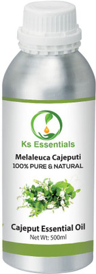 

Ks Essentials 100% Pure Cajeput Essential Oil (Melaleuca cajeputi) Natural Therapeutic Grade(500 ml)