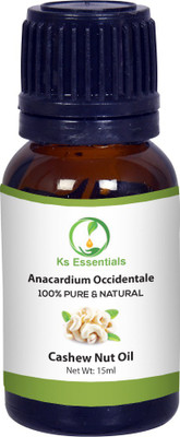 

Ks Essentials 100% Pure Cashew Nut Oil (Anacardium occidentale) Natural Therapeutic Grade(15 ml)