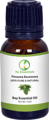 

Ks Essentials 100% Pure Bay Essential Oil (Pimenta racemosa) Natural Therapeutic Grade(15 ml)