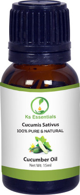 

Ks Essentials 100% Pure Cucumber Oil (Cucumis sativus) Natural Therapeutic Grade(15 ml)