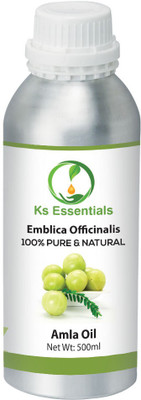 

Ks Essentials 100% Pure Amla Oil(Emblica officinalis) Natural Therapeutic Grade(500 ml)