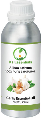 

Ks Essentials 100% Pure Garlic Essential Oil Natural, Undiluted for Skin & hair(500 ml)