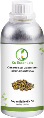 

Ks Essentials 100% Pure Sugandh Kokila Oil (Cinnamomum glaucescens) Natural Therapeutic Grade(1000 ml)