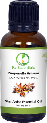 

Ks Essentials 100% Pure Star Anise Essential oil (Pimpenella anisum) Natural Therapeutic Grade(30 ml)