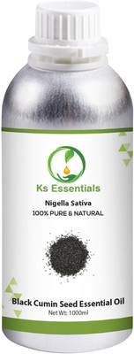 

Ks Essentials 100% Pure Black Cumin Seed Essential Oil (Nigella Sativa) Pure and Natural(1000 ml)