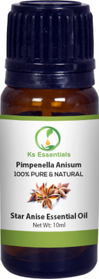

Ks Essentials 100% Pure Star Anise Essential oil (Pimpenella anisum) Natural Therapeutic Grade(10 ml)