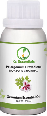 

Ks Essentials 100% Pure Geranium Essential Oil 10ml (Pelargonium graveolens) 100% Natural Therapeutic Grade(250 ml)