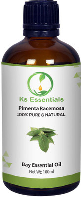 

Ks Essentials 100% Pure Bay Essential Oil (Pimenta racemosa) Natural Therapeutic Grade(100 ml)